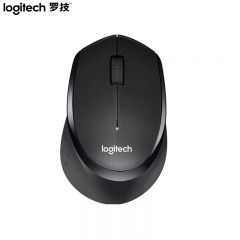 罗技（Logitech） M330 静音鼠标 无线鼠标 办公鼠标 右手鼠标 带无线微型接收器 黑色
