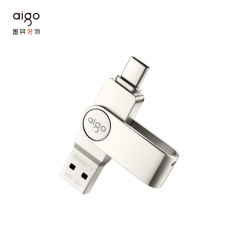 爱国者（aigo） U356  256GB Type-C USB3.2 手机U盘双接口炫酷高速款 银色