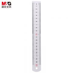 晨光(M&G) 20cm铝合金直尺 ARL96026/把（商务办公制图测量尺子双向刻度尺 单把装）