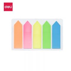 得力（deli） 9064 彩色荧光膜索引指示标签文件分类粘贴便利贴纸创意便签纸 9064 43*12mm(包)