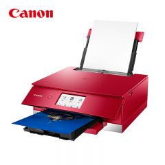 佳能（Canon） TS8380t-红色 无线家用彩色喷墨多功能照片一体机（打印/复印/扫描/自动双面 学生作业/照片）