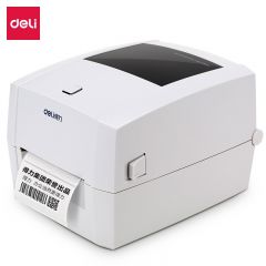 得力 DL-888T条码标签打印机商用家用办公碳带标签高清不干胶条码(白)/台