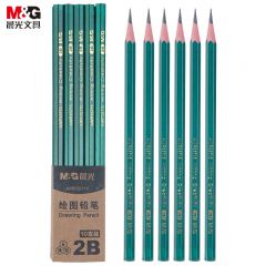 晨光（M&G） AWP35715铅笔2B10支/套绿杆六角木杆铅笔学生考试涂卡书写美术素描绘图木质铅笔