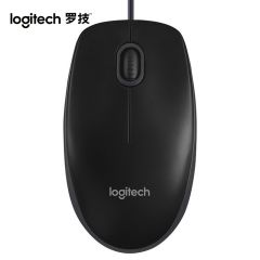 罗技（Logitech）B100 企业版 鼠标 有线鼠标 办公鼠标 对称鼠标 黑色