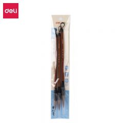得力（deli） 36005狼毫毛笔套装 文房四宝国画字帖练字笔墨纸砚大中小楷成人初学者 3支