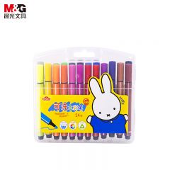 晨光（M&G） FCP90183马克笔彩笔24色/盒三角杆大容量水彩笔 幼儿园可水洗马克笔