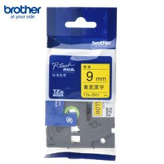 兄弟（brother） TZe-Z621 9mm黄底黑字标签色带 强粘性标签色带