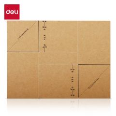 得力（deli）3481凭证封面包角 牛皮纸封面 抽出凭证记录 凭证包角（25张/包）