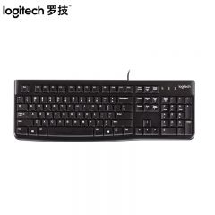 罗技（Logitech）K120有线键盘 办公键盘 USB口电脑台式机笔记本家用键盘 全尺寸键盘 黑色