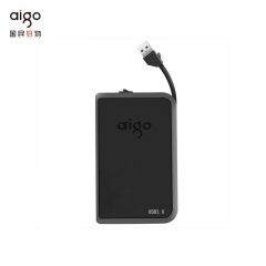 爱国者（aigo） HD806-4TB移动硬盘USB3.0 2.5英寸机械硬盘兼容Mac黑色机线一体