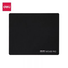 得力（deli） 3691 耐磨办公游戏鼠标垫办公用品家用鼠标垫办公电脑桌垫 黑色270*220mm