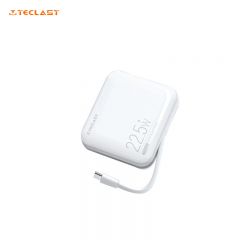 台电（Teclast）  M10 Pro-W小奶糕充电宝自带线10000毫安时大容量22.5W快充便携苹果20W快充超薄小巧迷你移动电源 白色