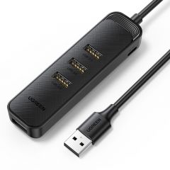 绿联（UGREEN） 20488 USB转4口USB3.0分线器带供电接口 笔记本主机等设备接口拓展分线器 CM456 1.5米