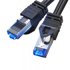 秋叶原  QJ3101BK八类网线 Cat8类万兆电竞高速网络跳线8芯双绞线 工程家用游戏电脑宽带连接线 5米