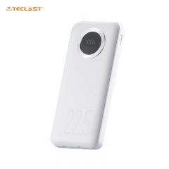台电（Teclast） E10pro-W快充电宝10000毫安移动电源自带线22.5W小巧轻薄大容量便携 自带线22.5W快充版 数显白色