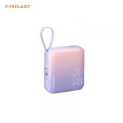 台电（Teclast） M10 Pro-P小奶糕充电宝自带线10000毫安时大容量22.5W快充便携苹果20W快充超薄小巧迷你移动电源 粉紫渐变