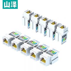 山泽（SAMZHE） MKC-510超五类网络模块RJ45水晶头母座连接头10个装