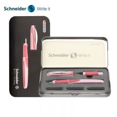 施耐德（Schneider） RAY锐钢笔 粉色双笔头套装