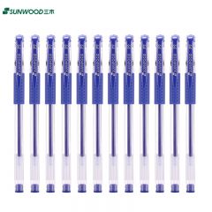 三木（SUNWOOD） P9 子弹头中性笔 蓝 0.5mm 12支/盒 （计价单位：盒）