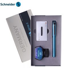 施耐德（schneider） 克里普斯钢笔学生练字用EF尖成人书写办公礼盒套装 松石砂绿墨水套装 EF尖