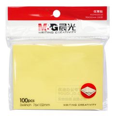 晨光 彩色自粘便条纸易写标签纸/优事贴/便签本/便条纸/标签贴/便利贴100页单本装76*102 YS-04/100页