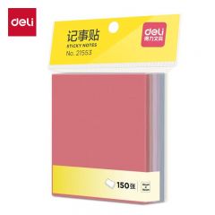 得力（deli）21553记事贴(混)(袋)独立小包装清爽透明保护纸张