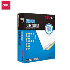得力（deli） 塞纳河电脑打印纸 N241-4(1/2C彩色不撕边)(1000页/盒)