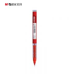 晨光(M&G)文具0.5mm红色中性笔 Z1速干直液式走珠笔 作业神器系列签字笔全针管水笔 12支/盒ARPM2002