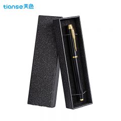 天色（TIANSE） TS-1214 金属中性笔礼盒装黑色会议签字子弹头水笔礼