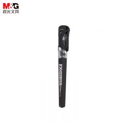 晨光（M&G） GP1115中性笔0.7mm黑色拔盖大容量签字笔简约加粗大笔画办公学生用书法练字签名笔