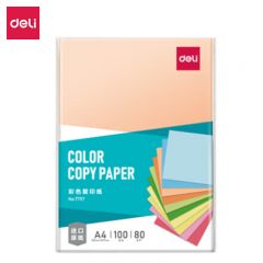 得力（deli）7757复印纸桃红色100张/包彩色打印纸 儿童手工DIY折纸剪纸彩纸 非硬卡纸