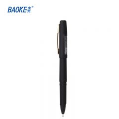 宝克（BAOKE） PC1838  0.7mm大容量中性笔品质办公签字笔磨砂笔杆水笔 黑色 12支/盒