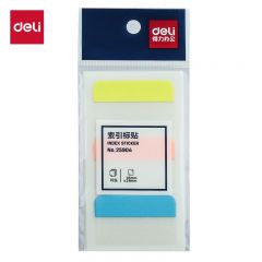 得力（deli） 30枚3色索引标签贴指示贴 归类便利贴记事贴N次贴28*45mm 25904