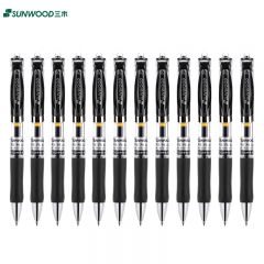 三木（SUNWOOD） P5 按动子弹头中性笔 0.5mm 12支/盒 黑色（计价单位：盒）