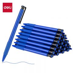 得力（deli） 6546S中油笔0.7mm蓝色36支/盒不易断墨不易积墨