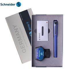 施耐德（schneider） 克里普斯钢笔学生练字用EF尖成人书写办公礼盒套装 空谷幽兰墨水套装 EF尖