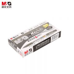 晨光（M&G） K37 葫芦头中性笔0.38mm黑色12支财务专用笔签字笔水性笔