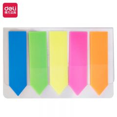 得力（deli）9064指示标签12*43mm 混 24袋/包（包）适用于办公用品
