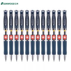 三木（SUNWOOD） P5医生处方签按动中性笔0.5mm12支/盒墨蓝（计价单位：盒）