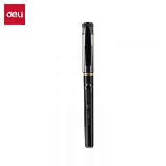 得力 0.7mm 大容量中性笔水笔子弹头商务签字笔DL-S148 黑色