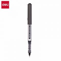 得力（deli） S656 直液笔中性笔 0.5mm子弹头签字笔学生考试笔走珠笔水笔 黑色 办公用品12支/盒