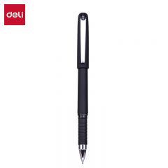 得力（deli） S822 中性笔黑0.7mm水笔签字笔软胶款办公用品