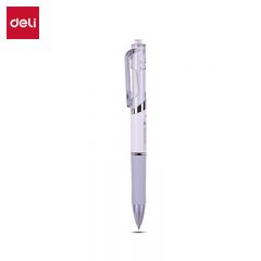 得力（deli） S11按动中性笔签字笔 0.5mm子弹头签字笔盒装学生考试文具笔杆颜色随机发