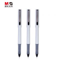 晨光(M&G)文具0.38mm黑色时尚全针管直液式签字笔 Sipen系列办公八角杆笔 12支/盒ARPB1804