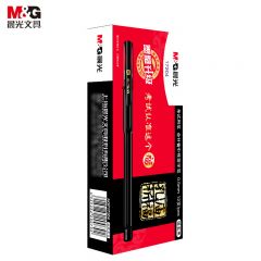 晨光（M&G） AGP17204 黑色孔庙祈福陶瓷球珠全针管中性笔0.5mm考试专用签字笔 黑杆拔盖全针管学生期末刷题水笔