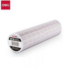 得力（deli） 3210 标价纸 10卷/筒 通用单排标价纸