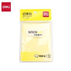 得力（deli） 7157  100张便利贴76*100mm备忘便签纸易撕好贴优事贴记事贴自粘留言本笔记本本子