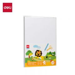 得力（deli） 74847  20张A4白色卡纸厚卡纸手工折纸彩纸剪纸美术绘画涂鸦手工DIY手绘纸儿童文具