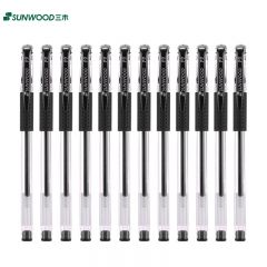 三木（SUNWOOD） P9子弹头中性笔黑0.5mm12支/盒（计价单位：盒）