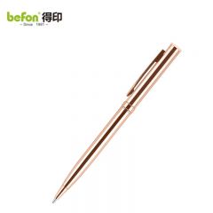 得印（befon） 金属圆珠笔1.0mm子弹型顺滑原子笔办公商务礼品笔办公文具学习用品玫瑰金色0760